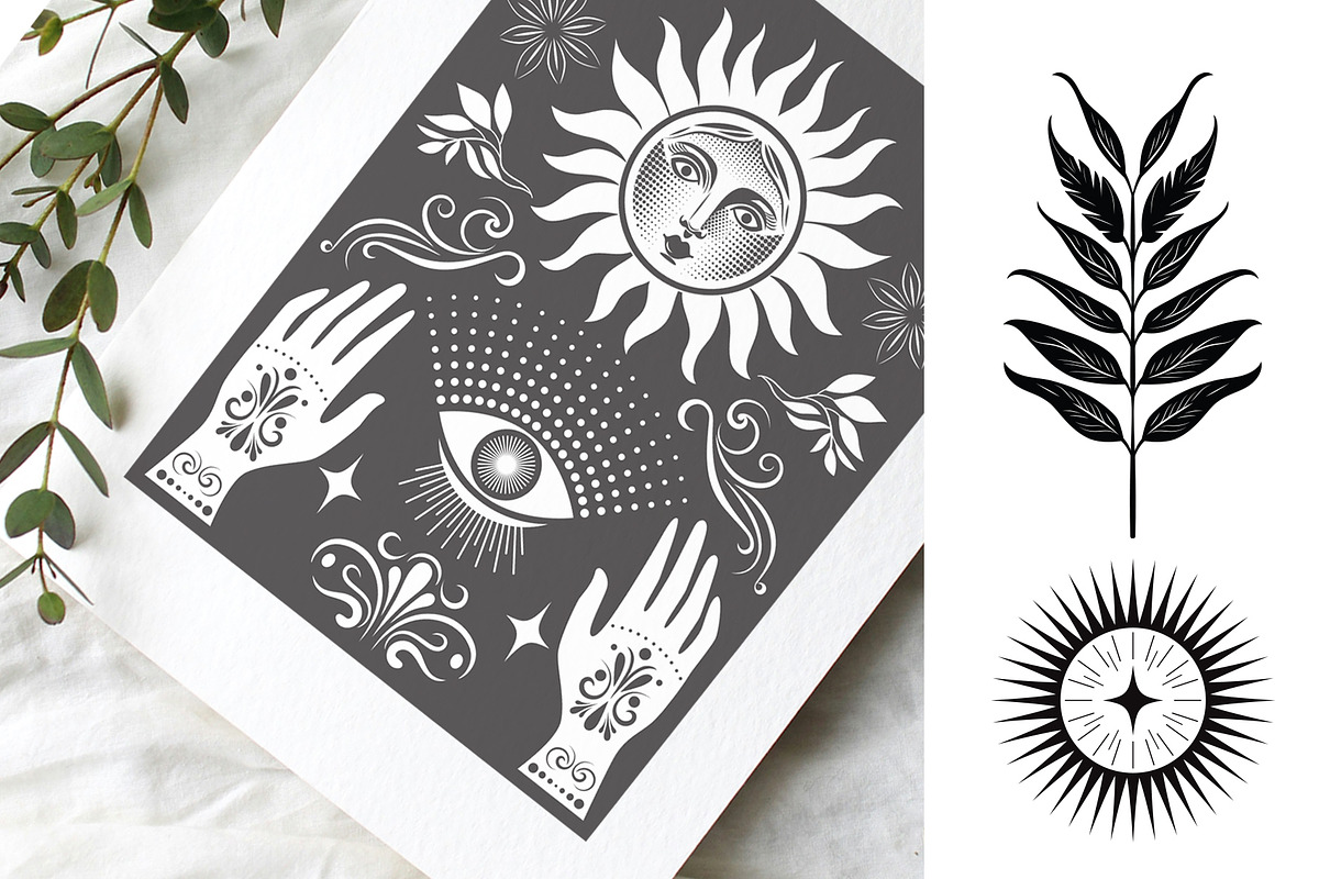 Mystic symbols & signs, a Decorative Illustration by lenlis (Photo 10 of 14)