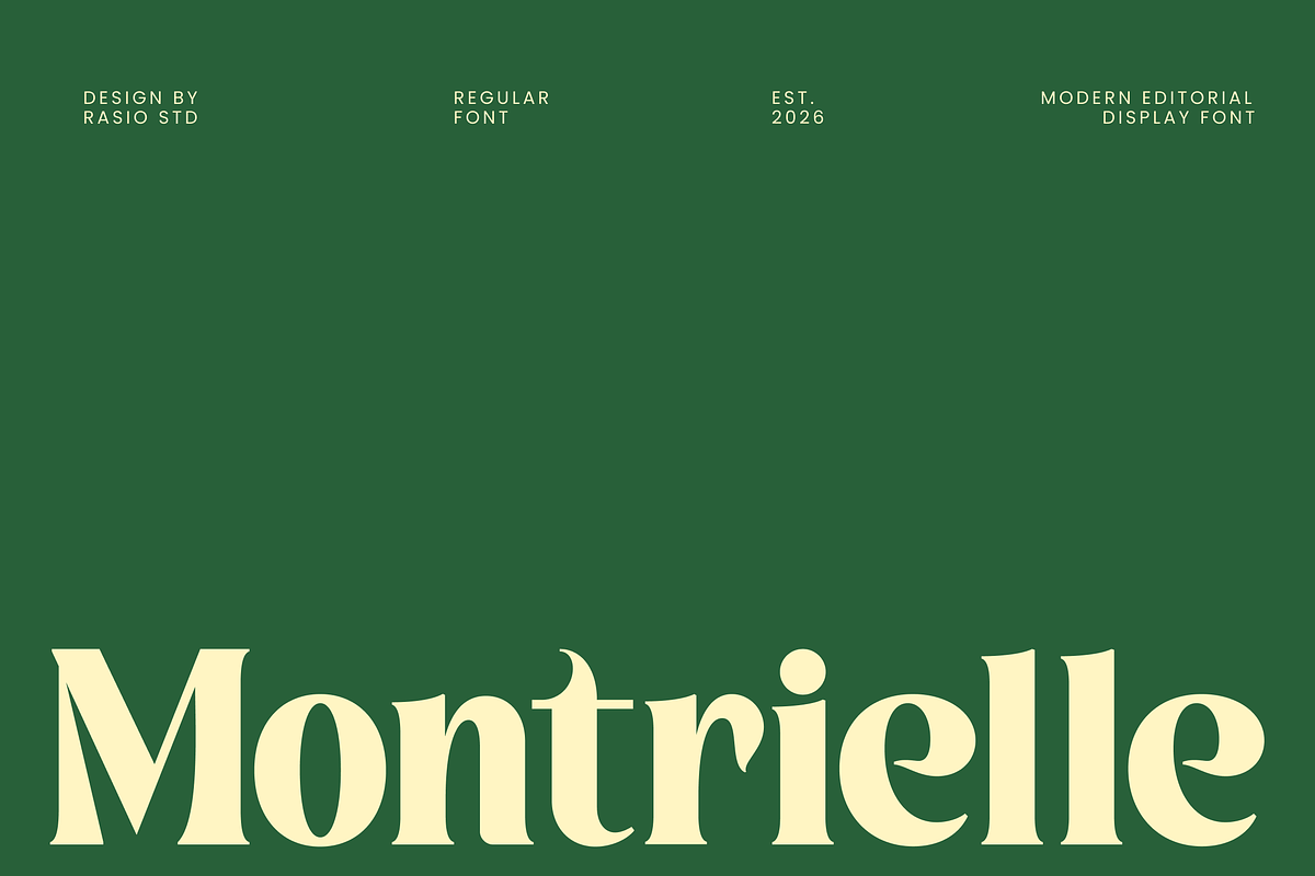Montrielle Modern Editorial Font, a Serif Font by Rasio Studio (Photo 1 of 9)
