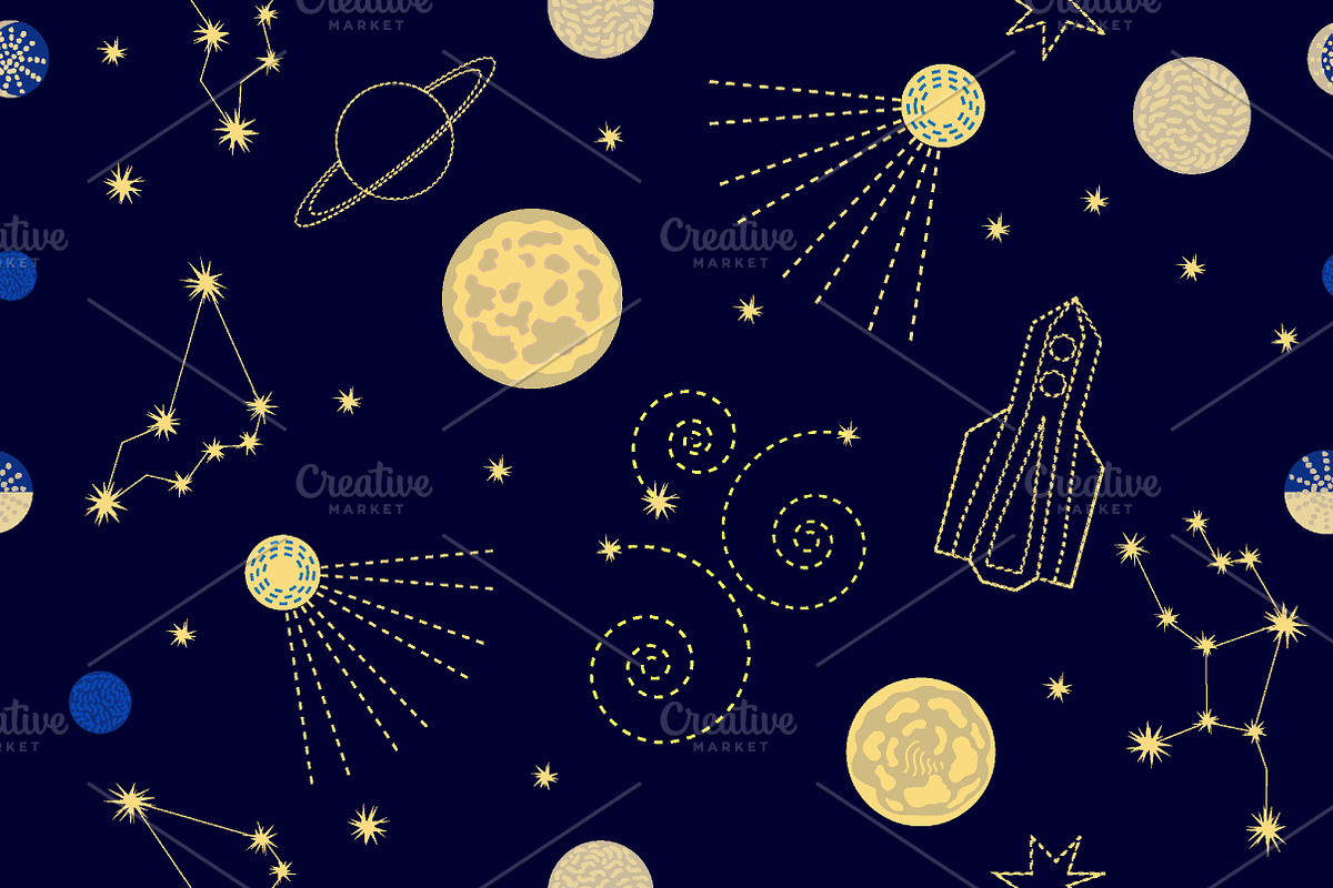 My Space. Set of Cosmic Patterns, a Pattern Graphic by Svetlana Kononova (Photo 12 of 15)