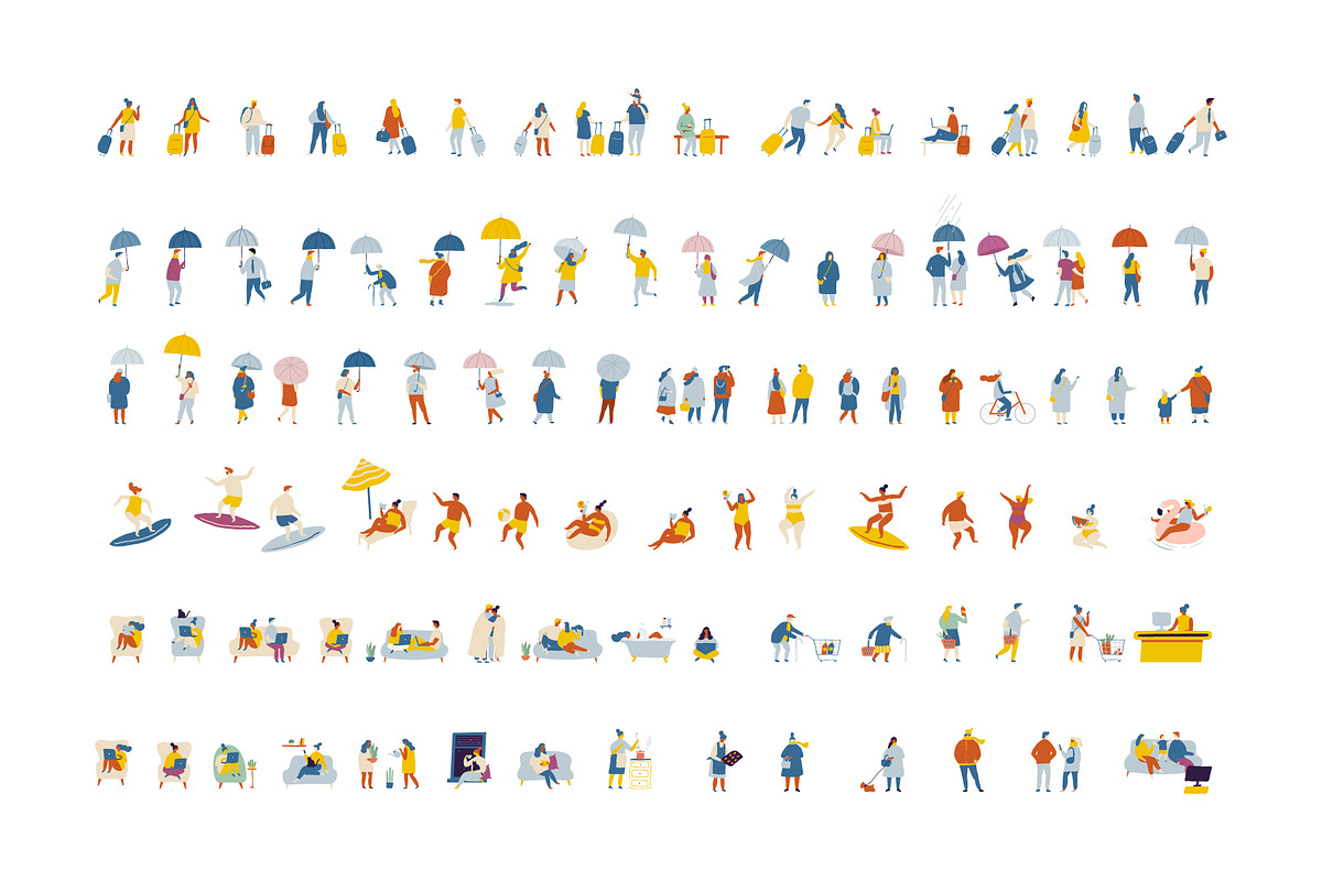 400+ Set of flat vector people, a Person Illustration by Vector_Art (Photo 4 of 24)