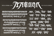 Rase Grimm - 3 Font Family, a Blackletter Font by Graffiti Fonts® (Thumbnail 4 of 4)