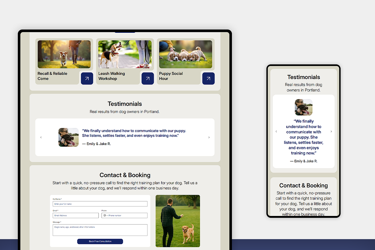 Dog Trainer - Wix Studio Website, a Wix Template by Kitteeh (Photo 17 of 17)