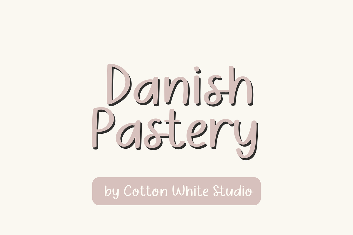 Danish Pastery, a Handwritten Font by Sofia Skoog (Photo 1 of 10)
