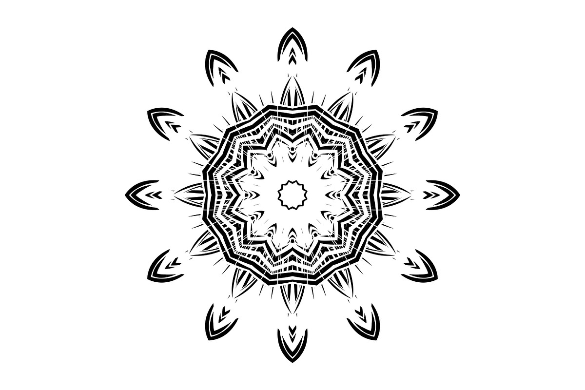 Black White Mandala Illustration Set, a Decorative Illustration by NJ Himel (Photo 33 of 101)