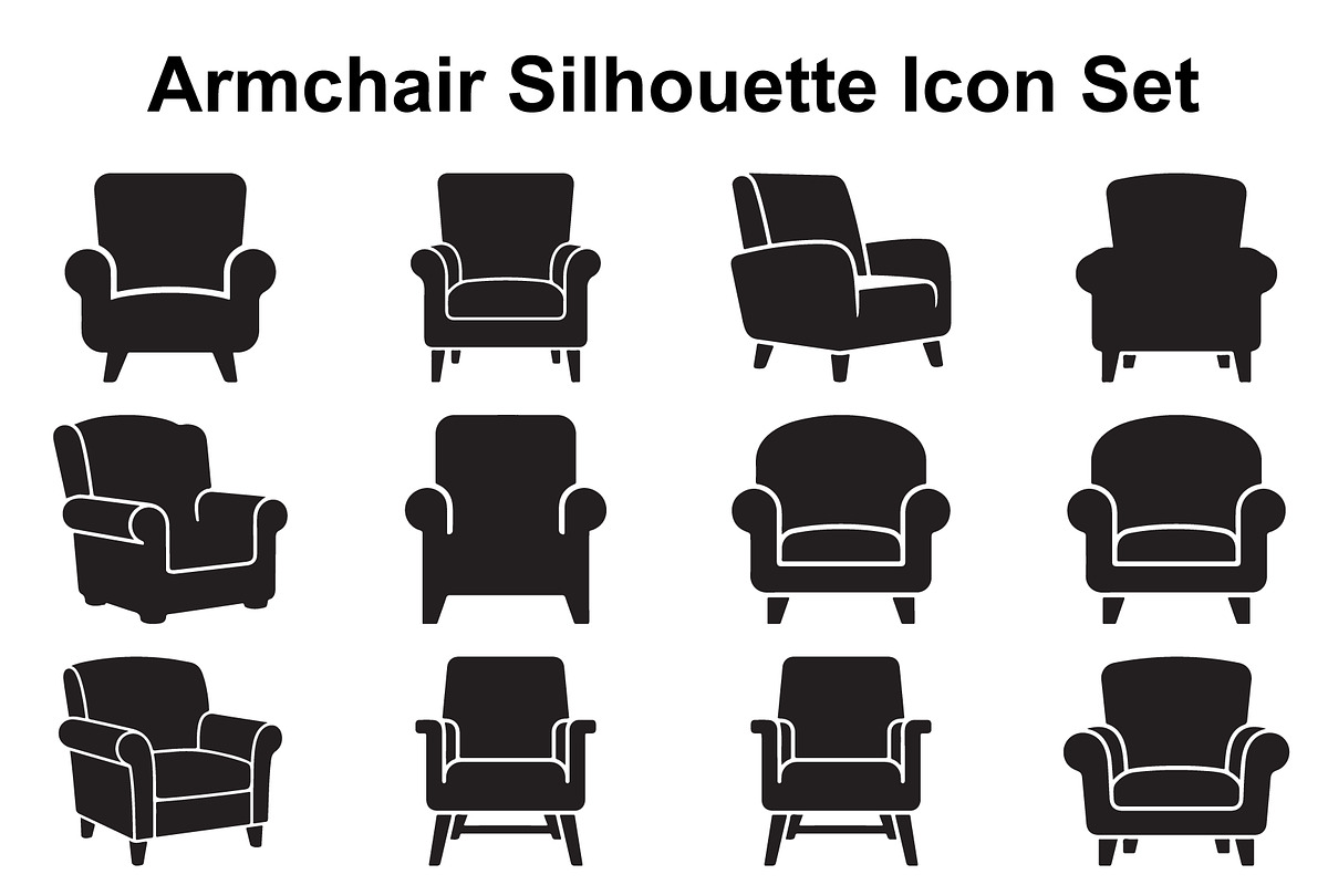 Plush Reading Chair Silhouettes, an Object Graphic by Designs_River (Photo 1 of 3)