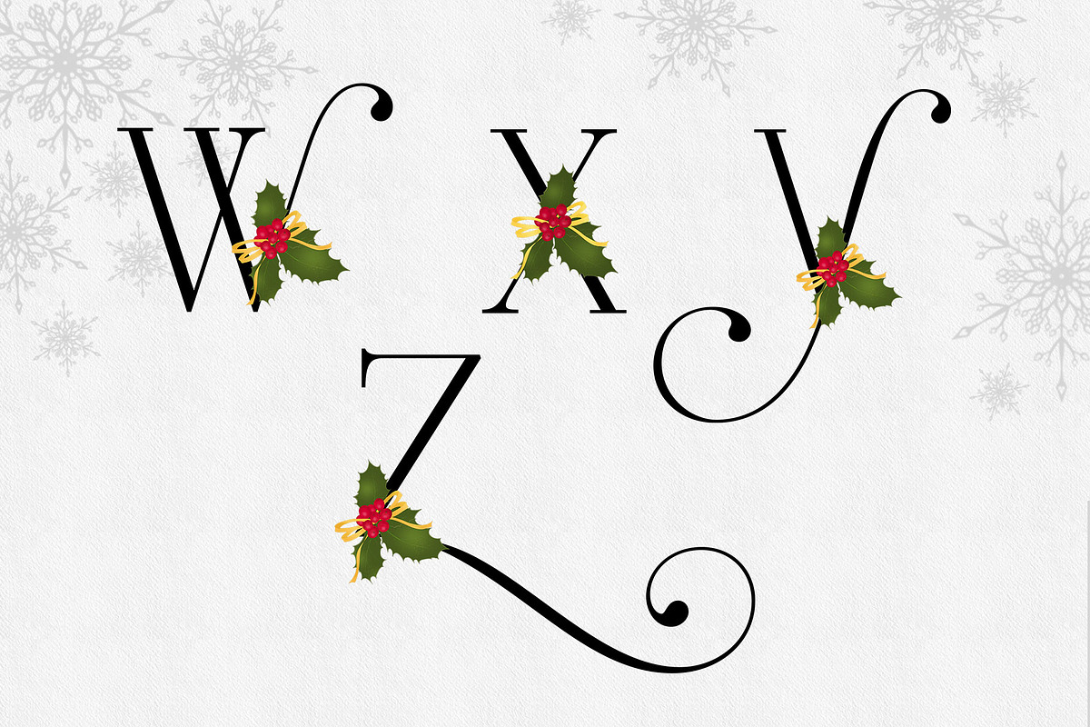 Holiday Alphabet Design Set, a Decorative Illustration by Maggie Stilwell Design (Photo 10 of 10)
