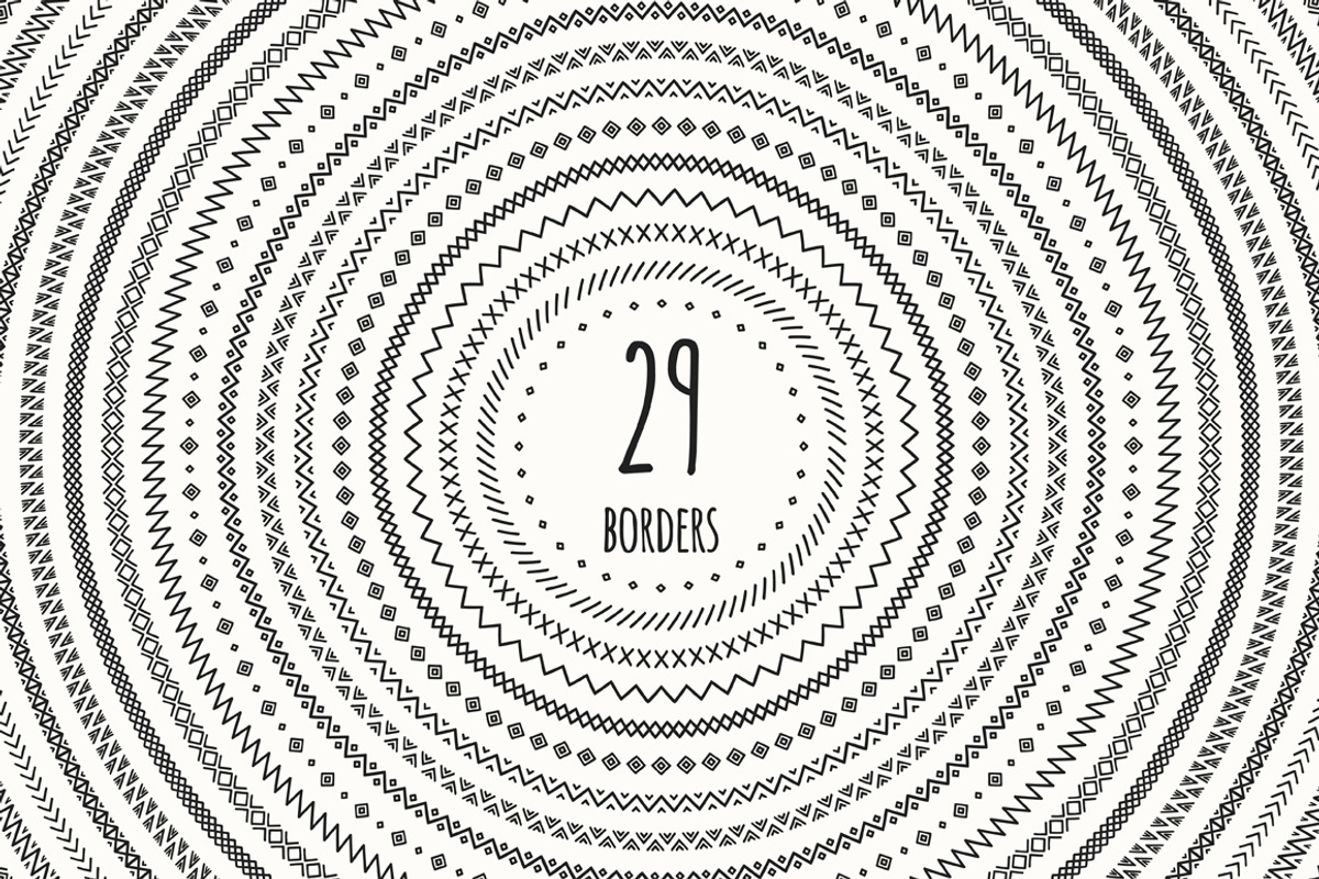 Line Doodle Brushes. Hand Borders., an Illustration by Krolja (Photo 1 of 4)