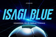 Isagi Blue- Futuristic Typeface, a Font by Lurinzu Studios (Thumbnail 1 of 10)