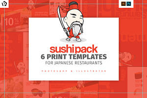 Sushi Restaurant Menu Template, a Brochure Template by BrandPacks