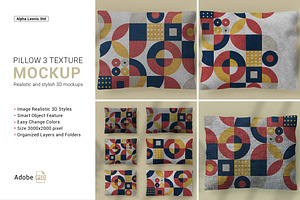 Mockup Pillow Square Pack