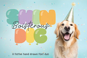 Boisterous Shindig Font Duo