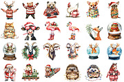 Funny Christmas Animals, an Illustration by Sublimation Artist (Thumbnail 2 of 6)