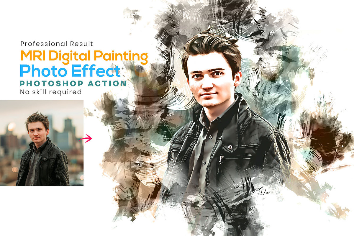 Digital Painting Photoshop Action, an Action Add-On by Photoshop Action (Photo 1 of 10)