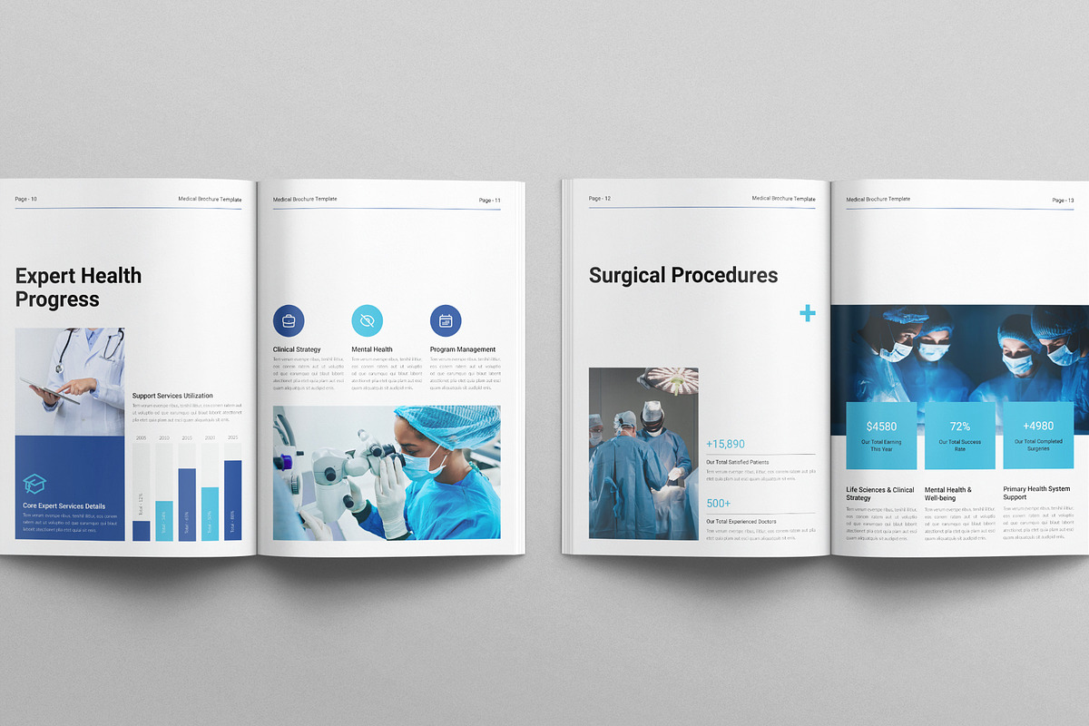 Medical Brochure Template, a Brochure Template by E-Type (Photo 4 of 6)