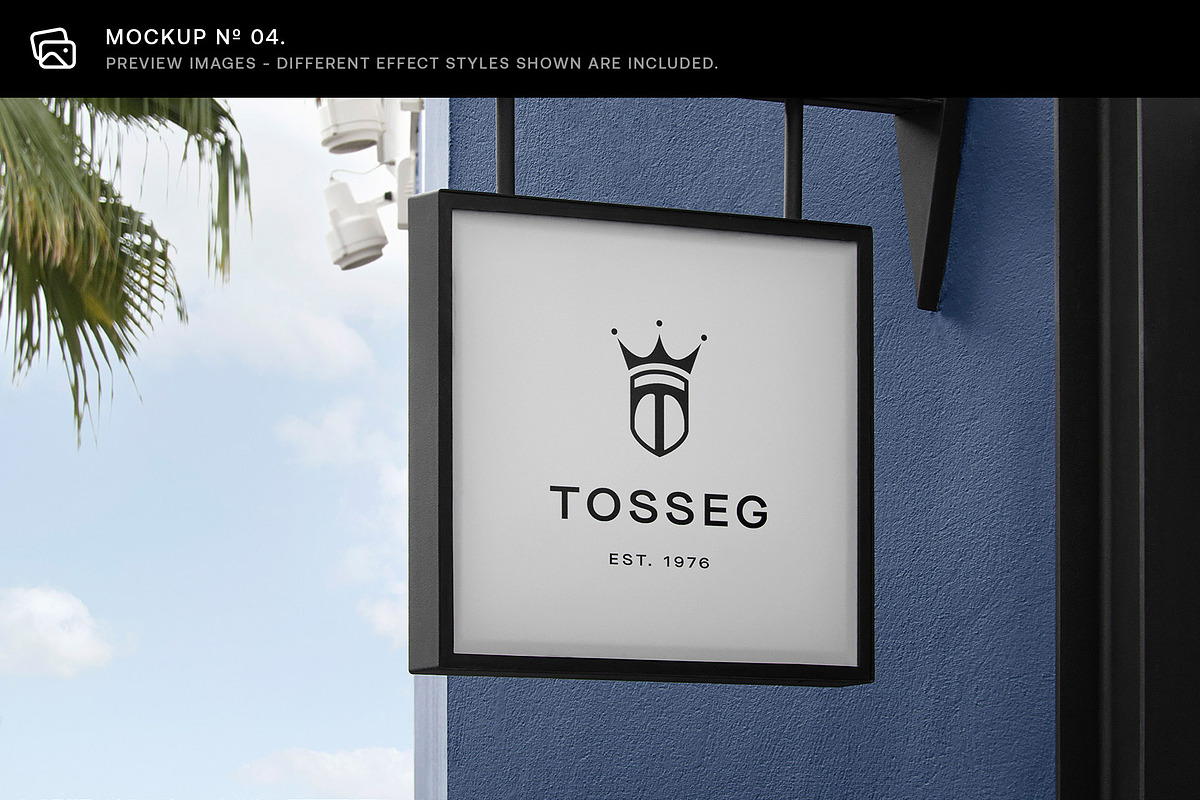 30 Signs & Facade Logo Mockups - V5, a Product Mockup by Asylab (Photo 11 of 38)