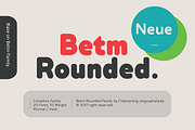 Betm Rounded, a Sans Serif Font by Typesketchbook Foundry (Thumbnail 1 of 7)