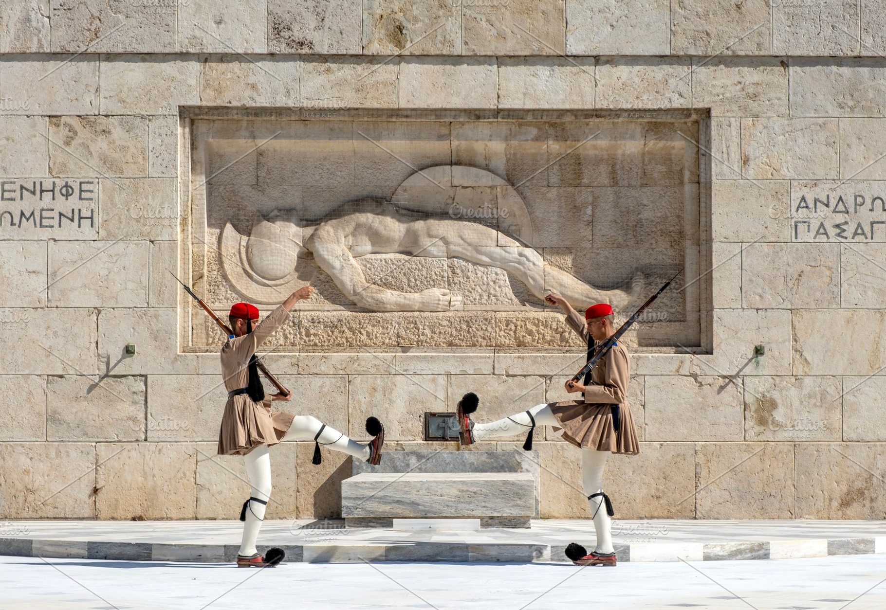 Changing of the guard in Athens, a Person Photo by BOOCYS