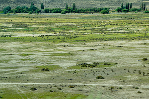 Aerial photography of arid steppe patagonia landscape, chubut pr, a Nature Photo by DanFLCreativo