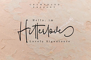 Hitterlove Lovely Signatoore, a Script Font by Crump Hand (Thumbnail 1 of 5)