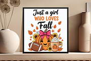 Just a Girl Who Loves Fall Png,, an Illustration by DreamCafeArt (Thumbnail 4 of 7)