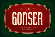 Gonser - Vintage Serif Typeface, a Slab Serif Font by Imoodev (Thumbnail 1 of 5)