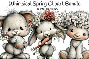 Whimsical Spring Clipart PNG, an Illustration by Daily.Designs (Thumbnail 1 of 8)