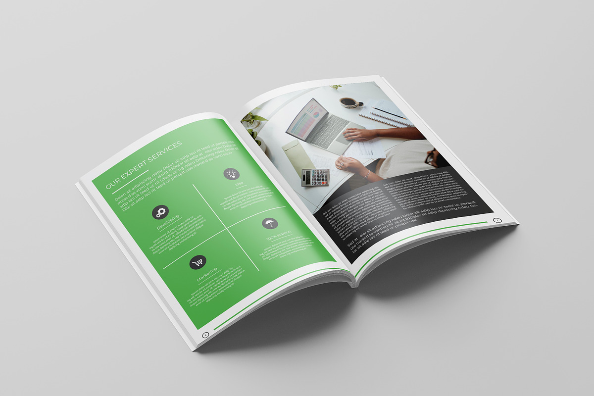 Company Profile Brochure Template, a Brochure Template by Template Shop (Photo 7 of 11)