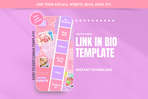 Creative Link in Bio Template, a Landing Page Template by SunshineStudioBoutique