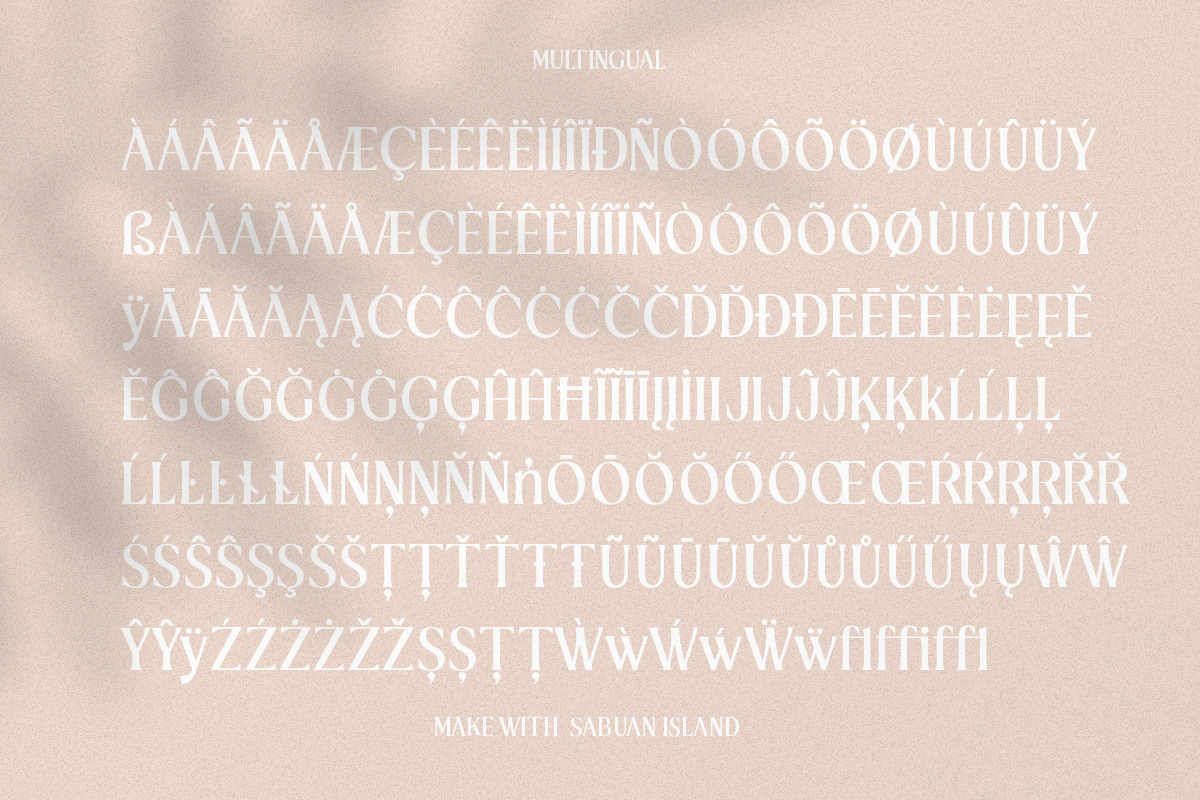 Sabuan Island Display Font, a Serif Font by Yukita Creative (Photo 8 of 10)