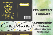 Pet Passport Editable Template, a Print Template by Illustrations By Azmira (Thumbnail 1 of 7)