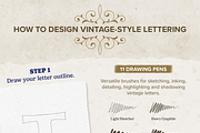 Vintage Lettering Brush Toolbox, a Brush Add-On by Nico-Ng (Thumbnail 4 of 21)