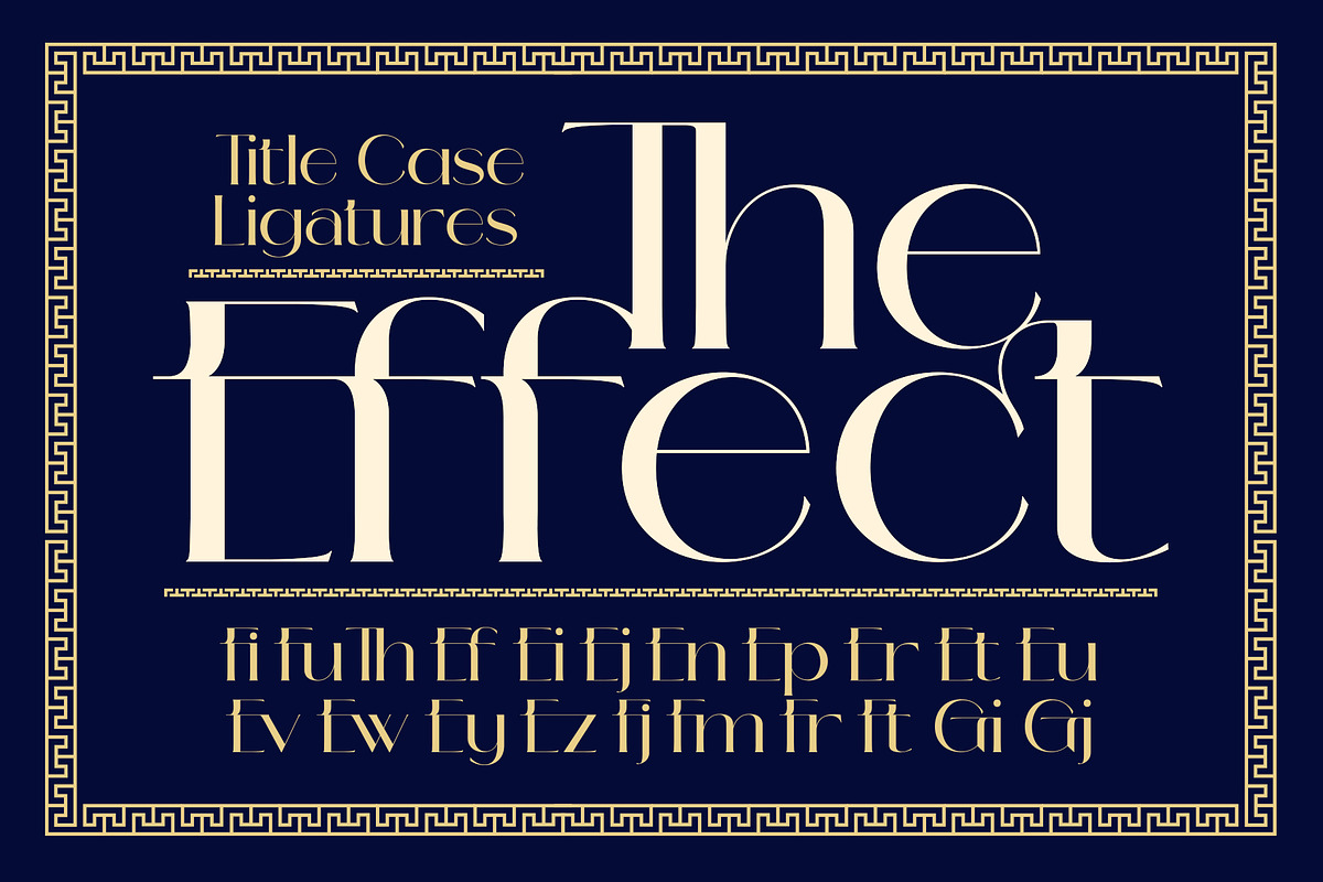 Lovera - Art Deco Typeface, a Sans Serif Font by Graptail (Photo 5 of 12)