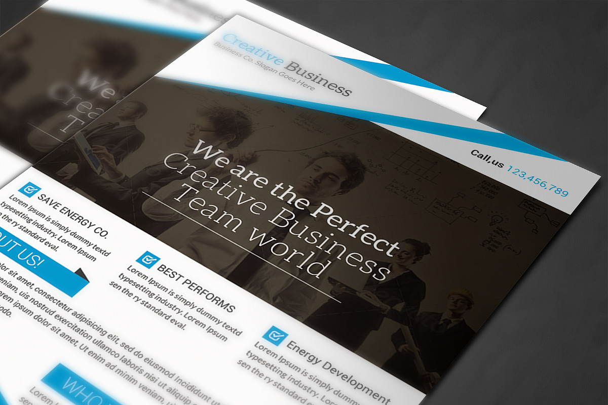 Business Flyer Print Templates, a Flyer Template by AfzaalGraphics (Photo 4 of 4)