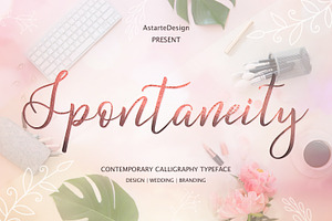 Spontaneity - script font 