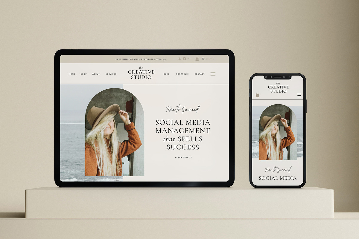 Coaching Wix Website Template, a Wix Template by Studio Luxe Creative (Photo 6 of 12)