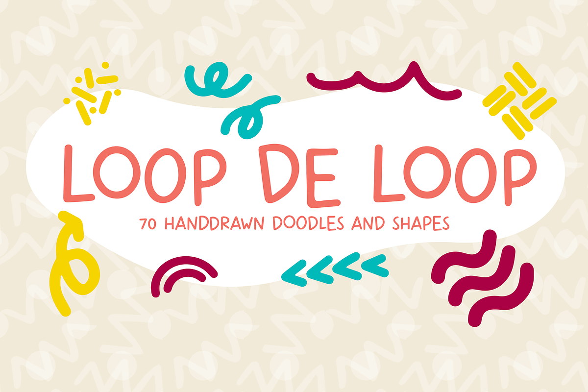 Loop de Loop — 70 Handdrawn Doodles, a Texture Illustration by Mix Fonts (Photo 1 of 4)