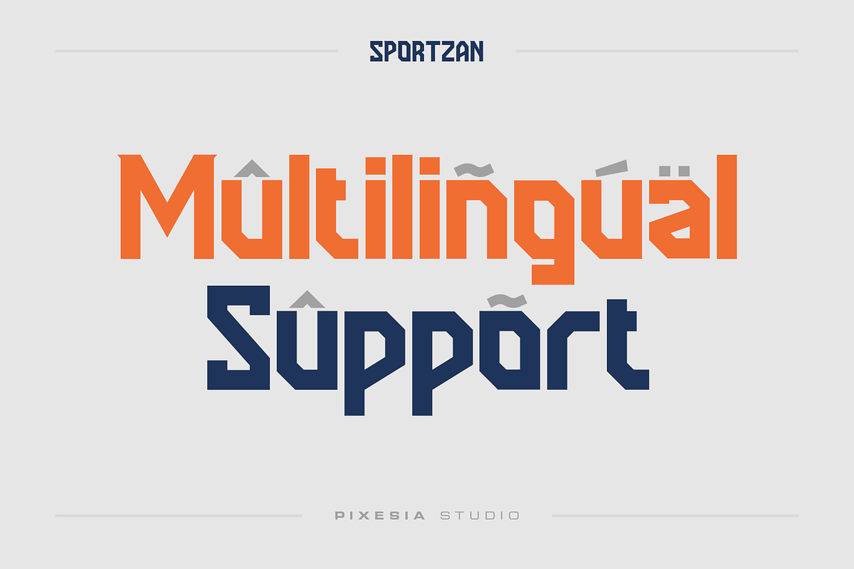 Sportzan - A Sporty Display Font, a Font by Pixesia Studio (Photo 8 of 8)