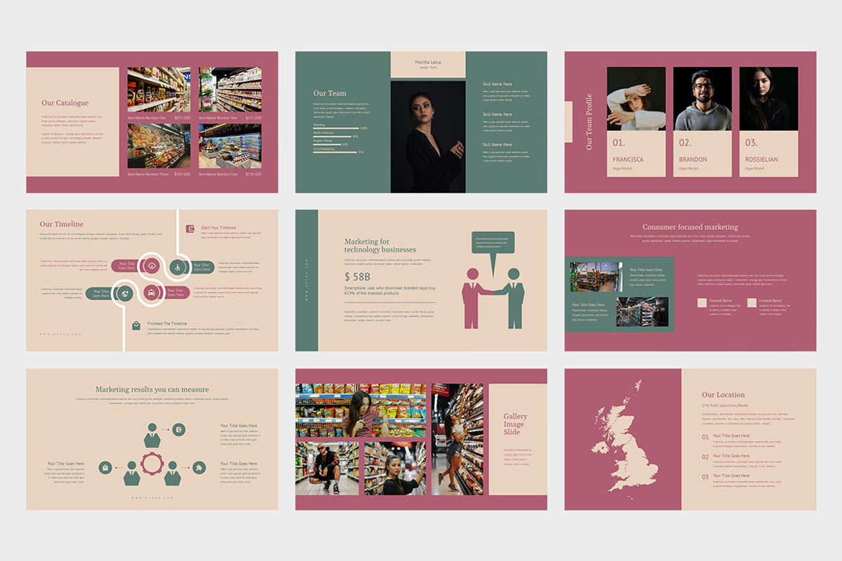 Gyvea : Supermarket Google Slides, a Presentation Template by Punkl Camp (Photo 4 of 9)