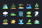 3D Nature and Environment Icons, an Environmental 3D Model by Flat Icons (Thumbnail 6 of 8)