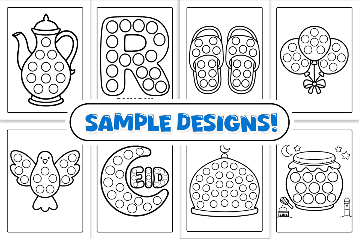 Ramadan Dot Markers Activity Book, a Seasonal Illustration by Craftsbeefy (Photo 2 of 4)