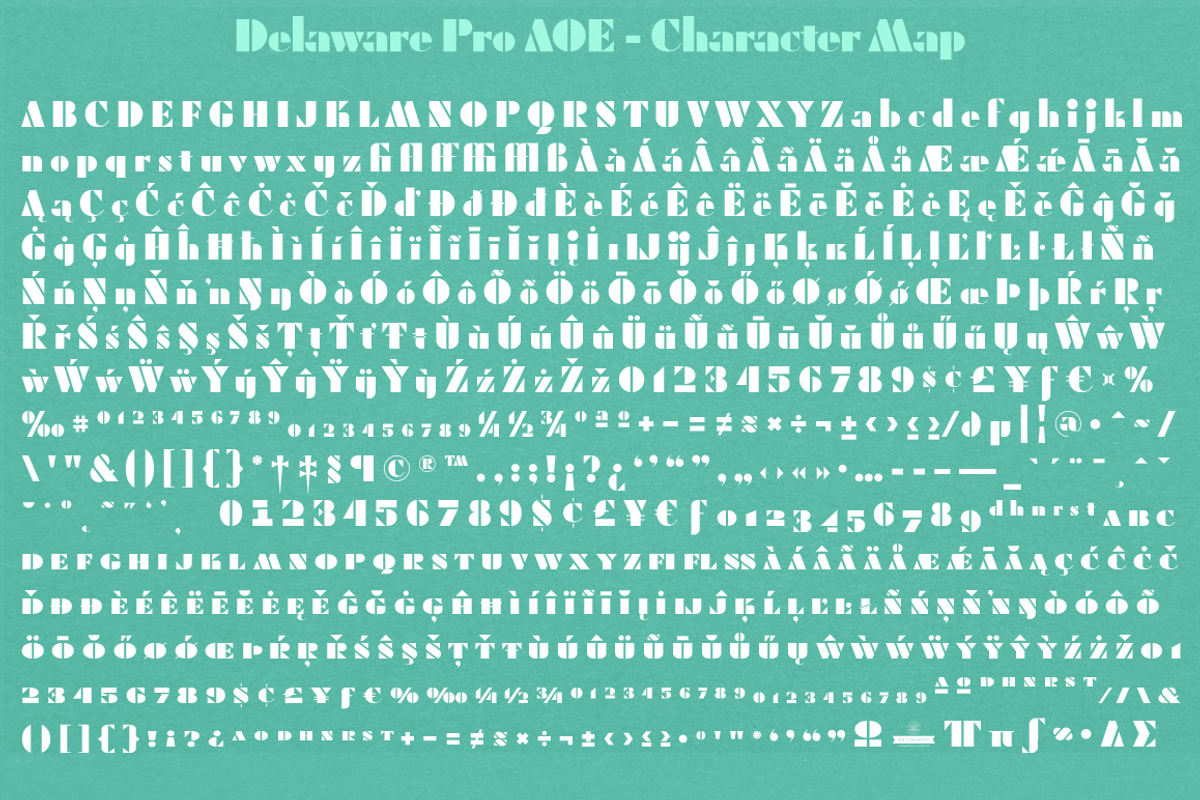 Delaware Pro AOE, a Sans Serif Font by Astigmatic