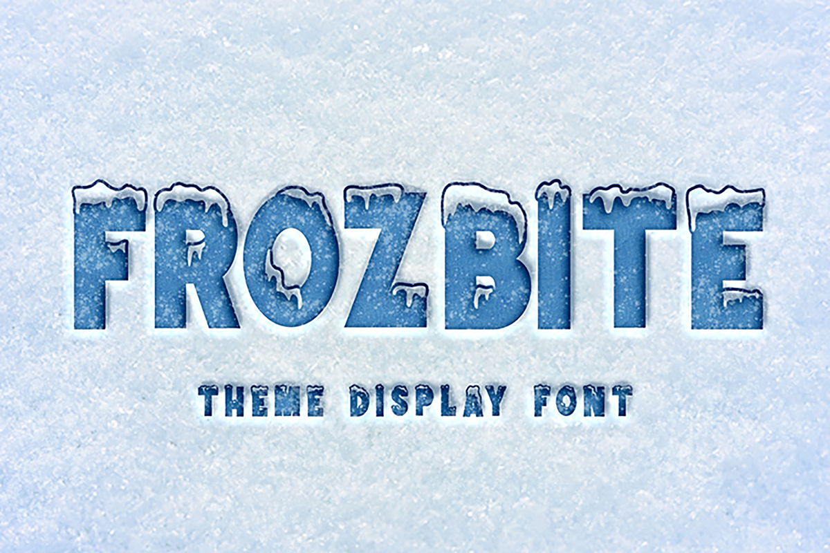 FROZBITE, a Font by Mozatype (Photo 1 of 8)