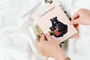 Black Bear Illustration. Mothers Day, an Animal Illustration by sheincar (Thumbnail 5 of 5)