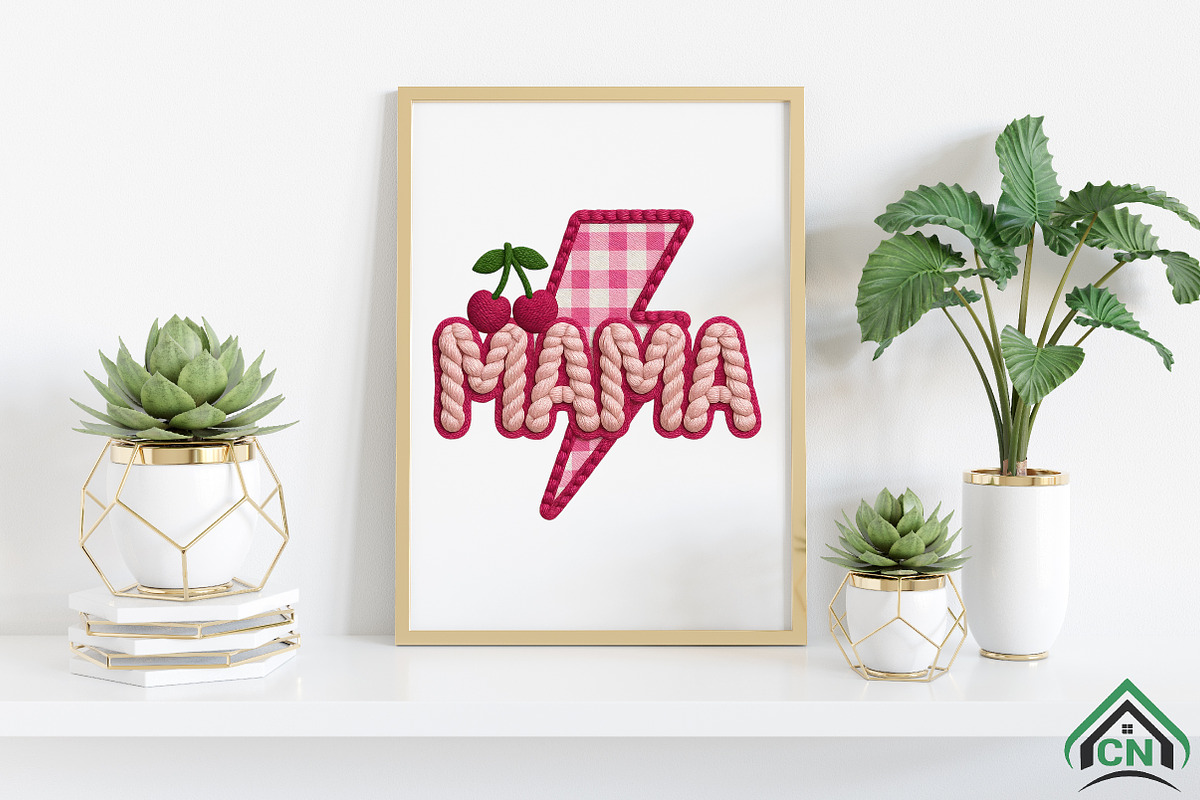 Mama Chunky Yarn Cherry PNG, an Illustration by Craft Nest (Photo 3 of 4)