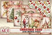 Christmas fairy Junk Journal Pages, a Person Illustration by CraftArtStory (Thumbnail 2 of 6)
