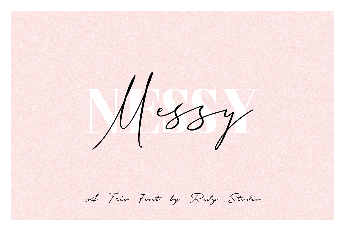 Messy Nessy - Font Duo, a Script Font by RedyStudio (Photo 11 of 12)
