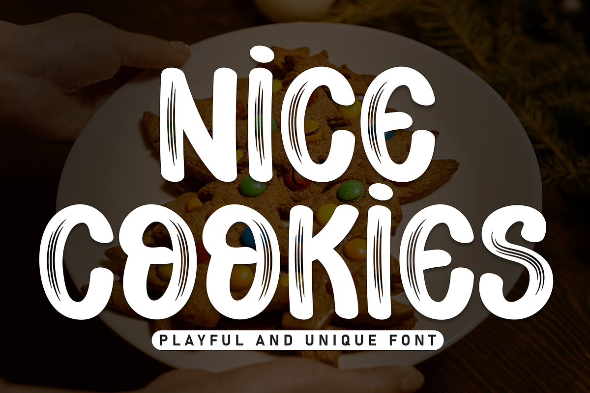 Nice Cookies | Script Font, a Script Font by Scratchones (Photo 1 of 8)