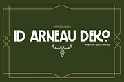 ID Arneau Deko - Retro Art Deco, a Sans Serif Font by EKAUNIK DZ (Thumbnail 2 of 8)