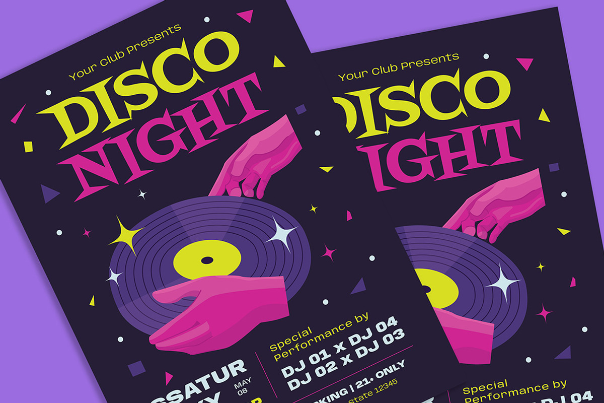 Night Club Flyer, a Flyer Template by Gumico Studio. (Photo 3 of 3)