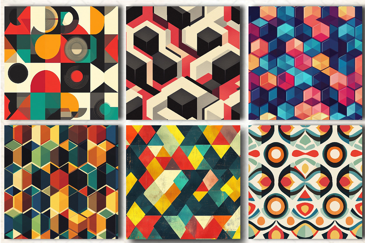 Geometric seamless patterns, a Pattern Graphic by DreamCafeArt (Photo 2 of 5)